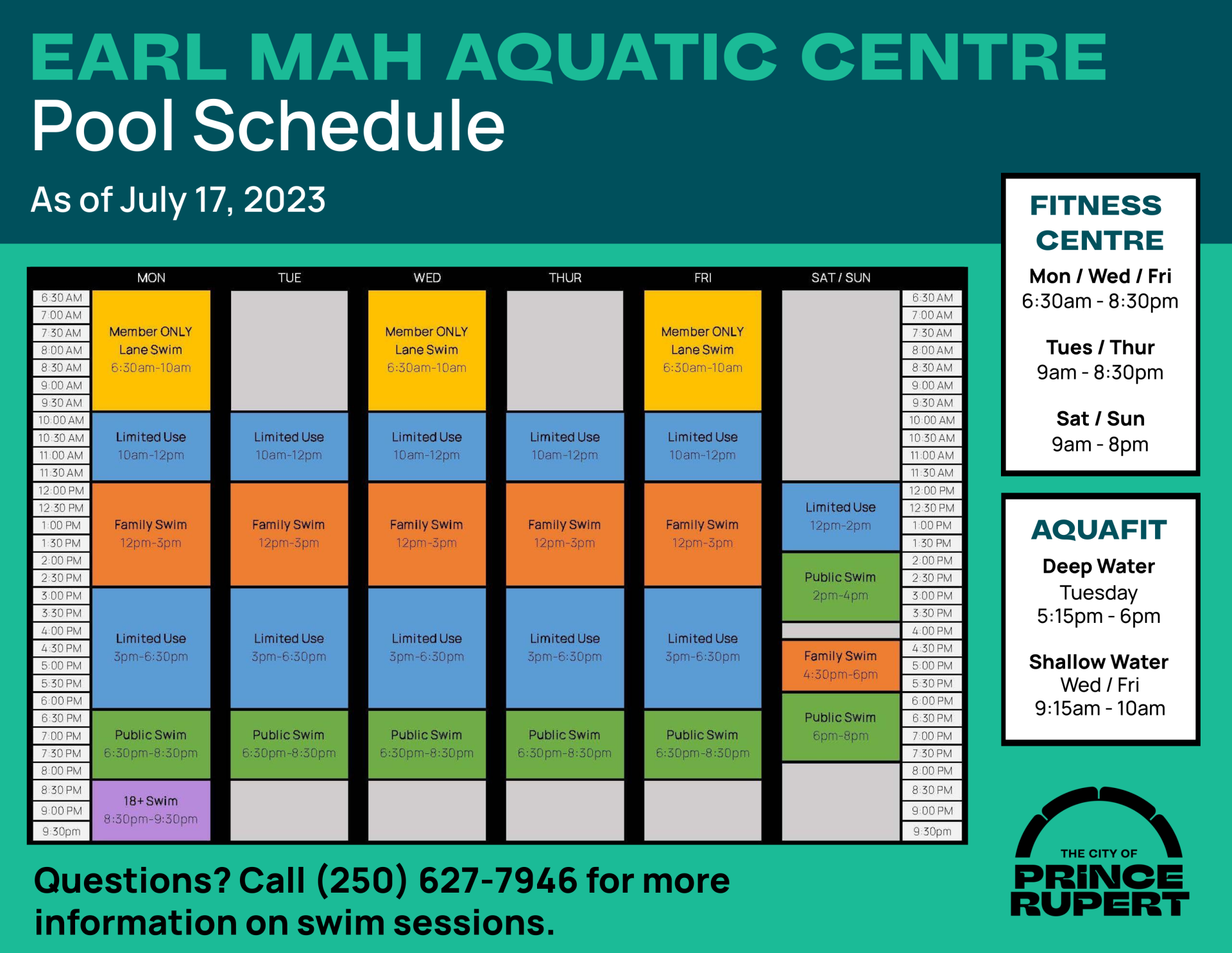 Schedules City of Prince Rupert
